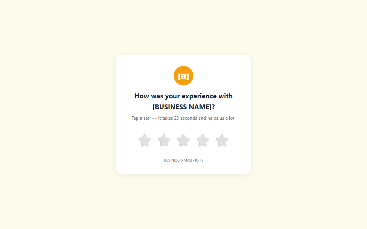 Review Funnel template